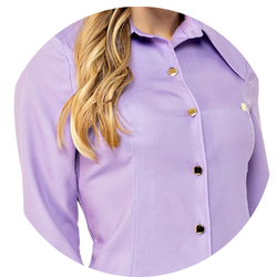 01 jaleco feminino encanto lavanda