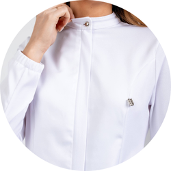 01 jaleco feminino essencial branco
