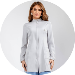 03 jaleco feminino essencial cinza claro