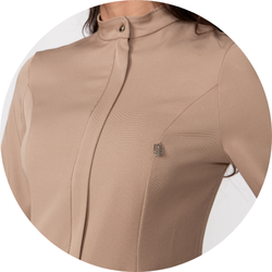 01 jaleco feminino essencial bege