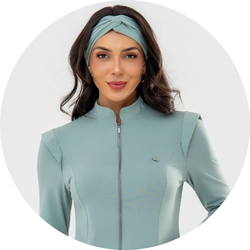 01 turbante feminino 2 em 1 verde claro