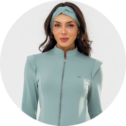 02 turbante feminino 2 em 1 verde claro