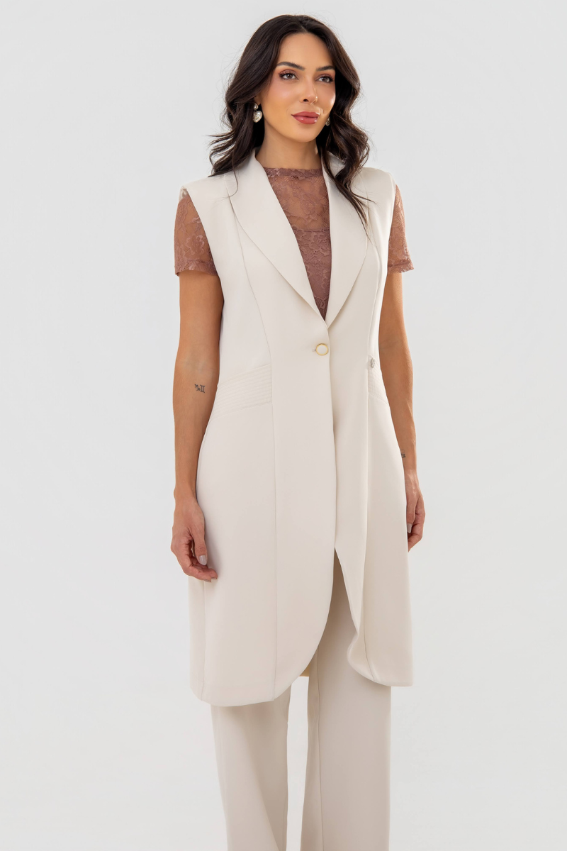 01 colete feminino vitta choco