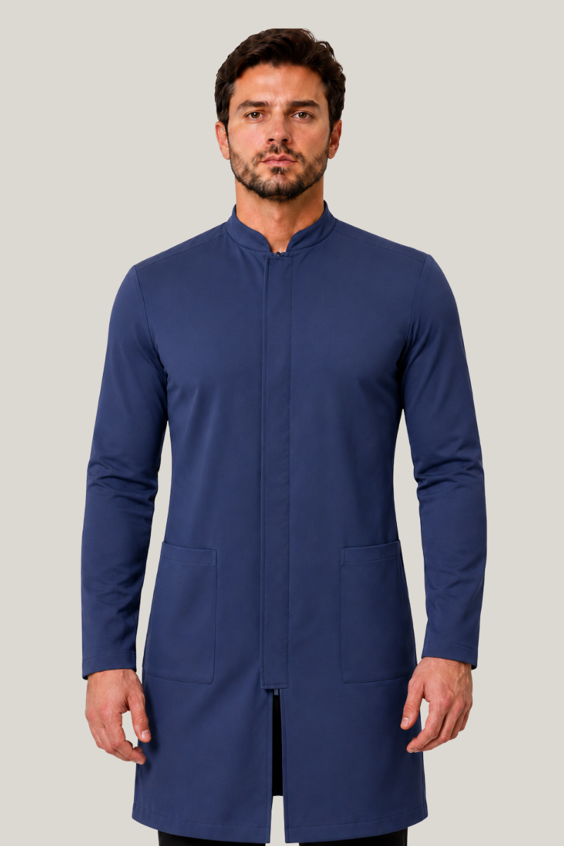 05 jaleco masculino active azul marinho